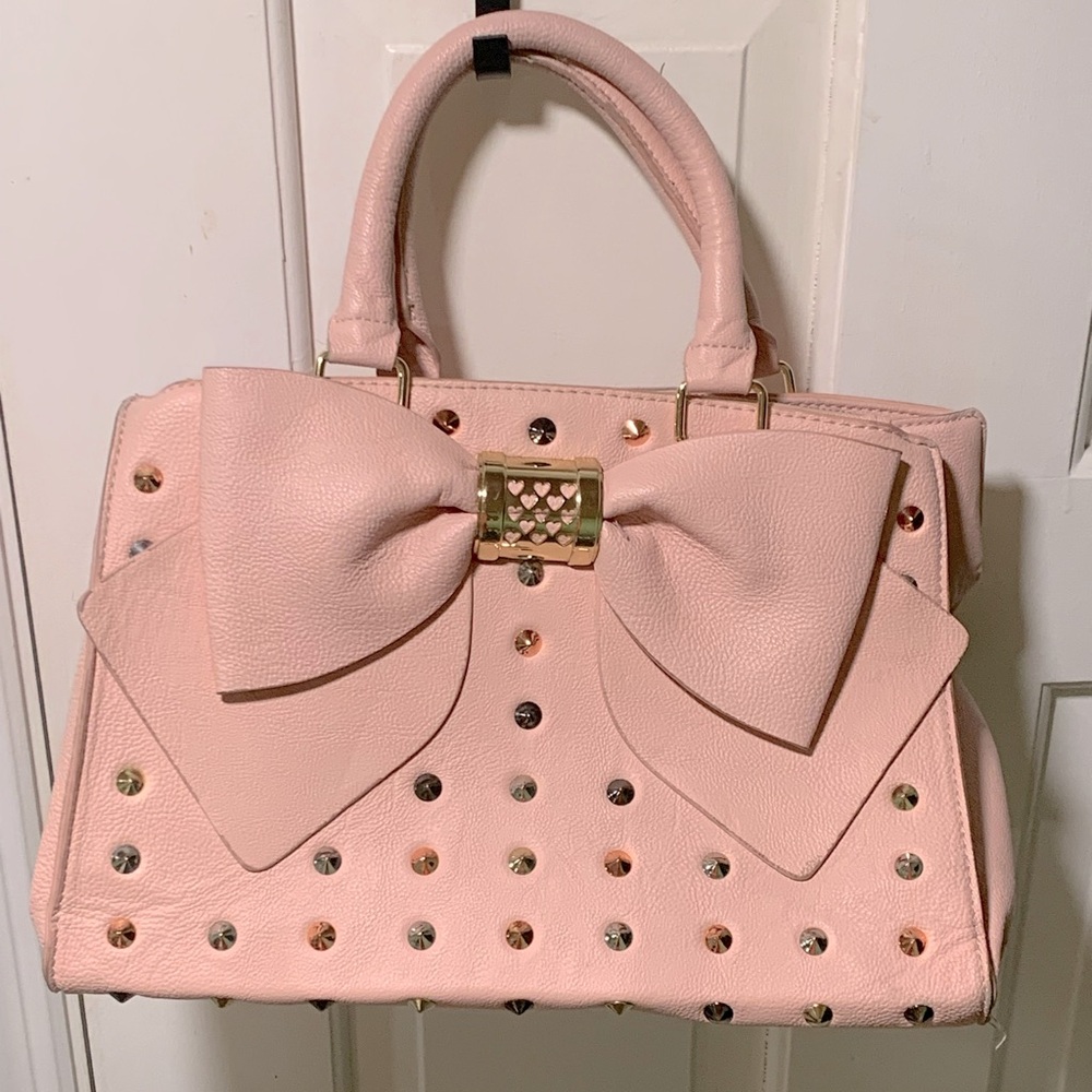 Betsey Johnson studded bow purse